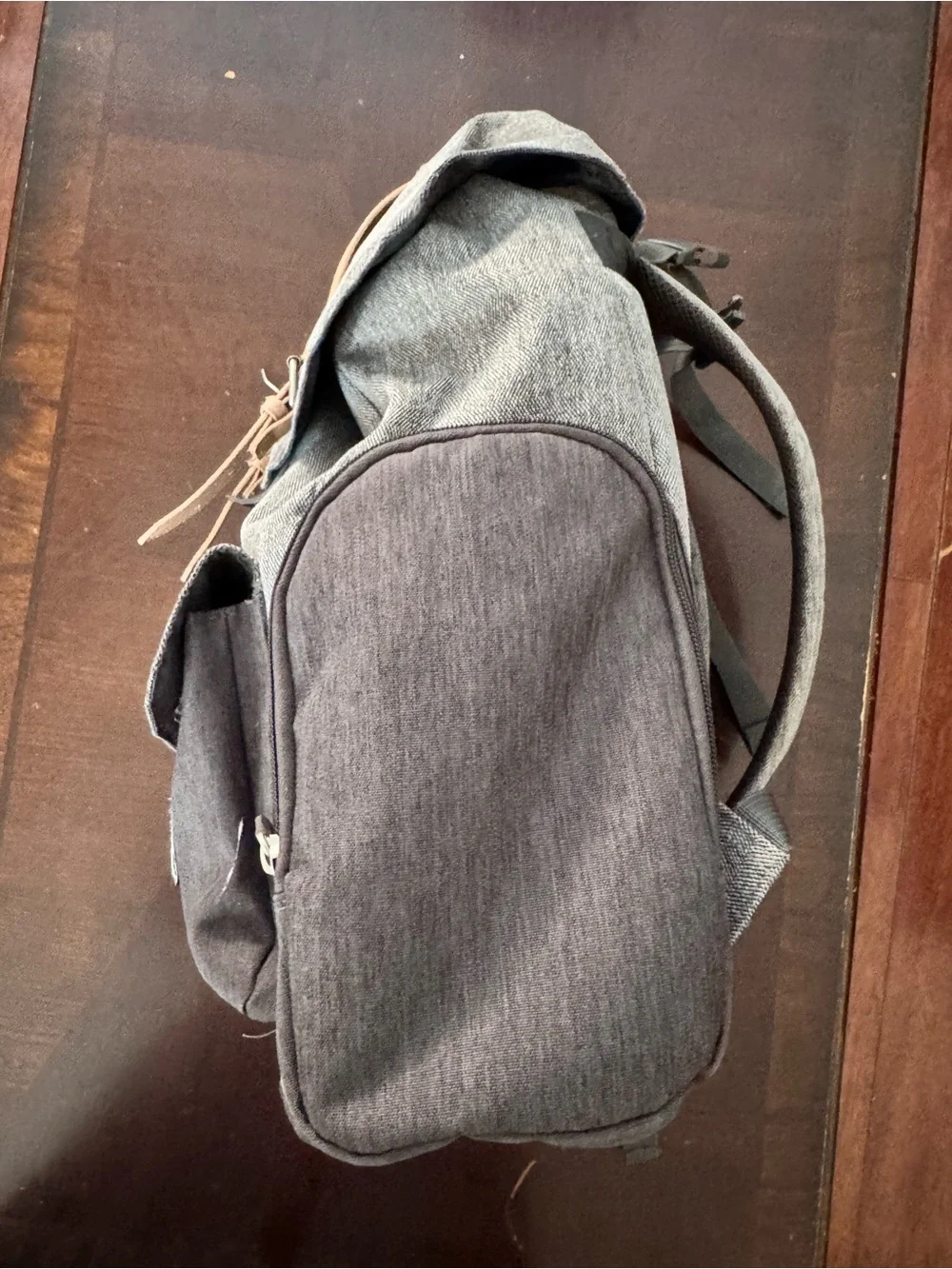 Men's Black Drawstring Backpack - Unbranded